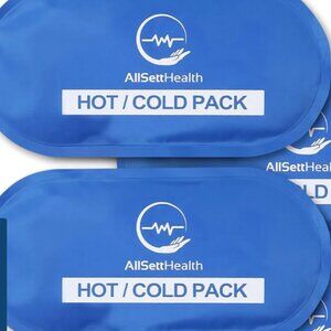 ALLSETT HEALTH REUSEABLE GELICE PACKS-HOT & COLD THERAPY FOR INJURIES SET OF 3